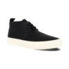 Black Poly Leather, White Sole