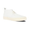 White Poly Leather, White Sole