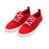 Red Canvas, White Sole